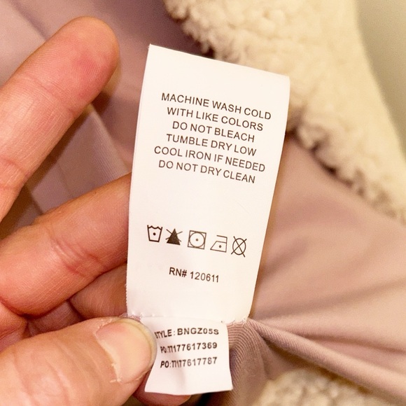 BASIN + RANGE Oversized Sherpa Jacket in Beige /Cream /Natural SZ: Medium/Large - Picture 5 of 12